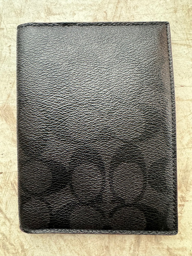 Coach signature black - black, pebbled