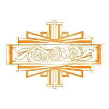 Ultimate Crafts Art Deco Tag