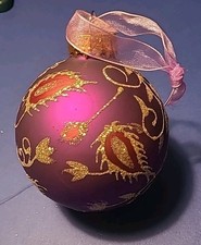 A Beautiful Burgandy Potentially Christopher Radko Christmas Bauble