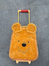 Disney Winnie the Pooh Furry Plush Suitcase Kids Rolling Luggage Travel Carry on