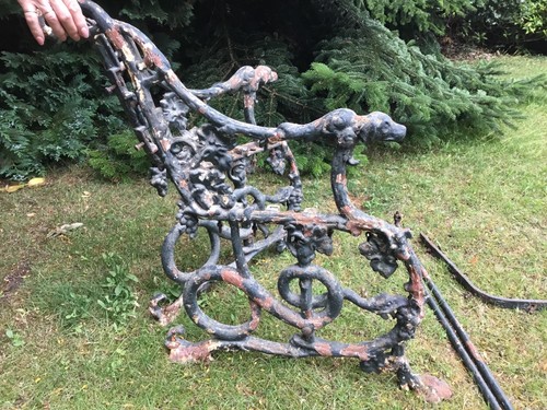 Original coalbrookdale bench - coalbrookdale,