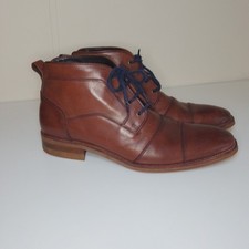 Russell & Bromley Ladies Brown Leather Lace Up Boot Size EU 39 UK 6 