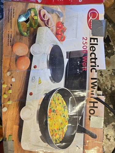 Quest electric twin hob - quest,