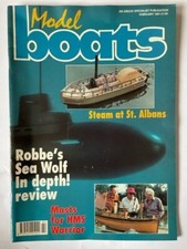 MODEL BOATS-FEBRUARY 1991- STEAM AT ST ALBANS - ROBBE'S SEA WOLF IN DEPTH REVIEW