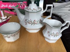 Johnston Bros. Eternal Beau Pattern 1 Large Teapot. 1 Milk Jug. 1 Sugar Bowl.