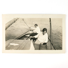 Sailor Girls on Wooden Boat