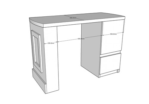 Luca single manicure desk nail - luca,