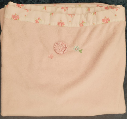 Mothercare pink fleece cot - pink,