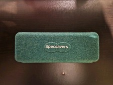 Specsavers Glasses Case Green Snap Shut Semi Hard Cover Eyeglasses Sunglasses