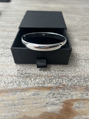 Solid silver hinged - silver, ladies
