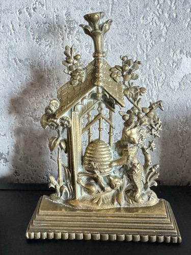 Antique victorian brass bear - victorian,