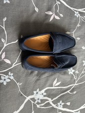 Mens Blue Suede Loafers Size 9