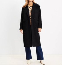 ANN TAYLOR LOFT $210 Doubleface Modern peacoat women's XXL