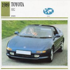 1989 TOYOTA MR2 Sports Classic Car Photo/Info Maxi Card