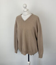 Johnstons of Elgin 100% Lambswool Jumper Beige Size XL / 2XL Ladies