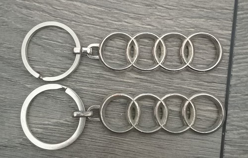 Audi metal emblem keyrings - audi,