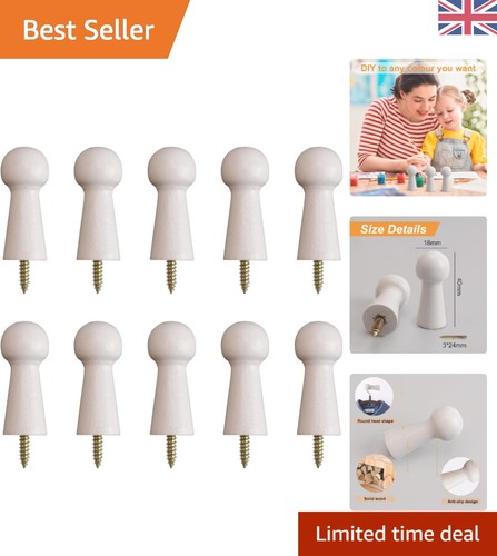 10pcs wooden coat - coat, hooks