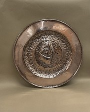 Arts And Crafts Copper Charger Galleon Newlyn Style 59cm 2.5kg C1900