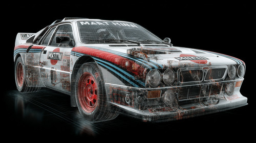 Carcanvas lancia 037 - -,