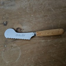 Stainless Steel Butter Knife/ Curler Sheffield Wooden Handle Traditional Style.