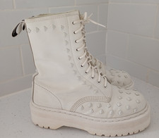 White Dr Martens Platform