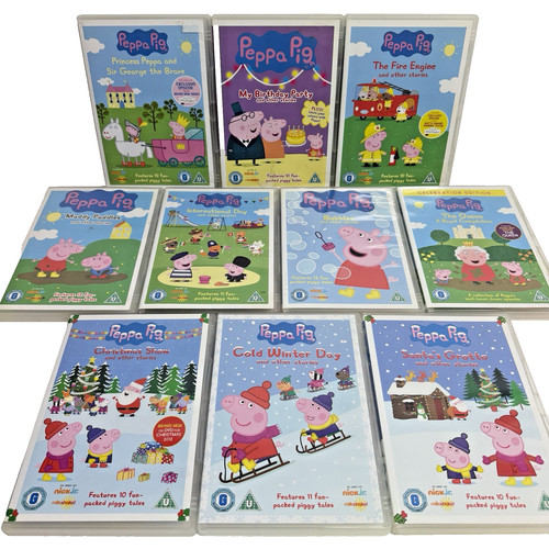 Peppa pig dvd - x10, kids