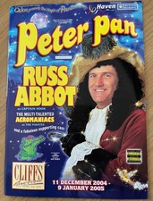 PETER PAN PANTOMIME THEATRE PROGRAMME 2004/5 - RUSS ABBOT