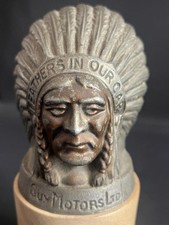 GUY MOTORS INDIAN CHIEF VINTAGE LORRY RADIATOR MASCOT HOOD ORNAMENT BADGE EMBLEM
