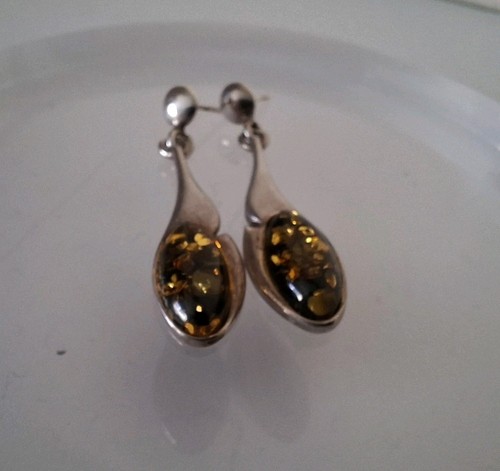 Teardrop baltic amber resin - amber,