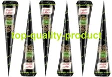 6 X New Fresh Quality PREM Natural Henna Mehndi Tattoo Pen Cone Darkest Brown