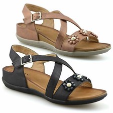 Ladies Womens Mid Wedge Heel