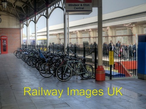 Railway photo bicycle rack - railway,