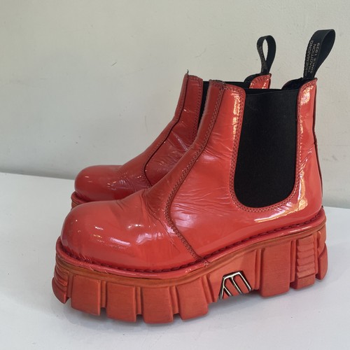 New rock boots red - new,