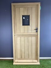 External Double Glazed Front Door Solid Oak Stable Door Single Pane Handcrafted