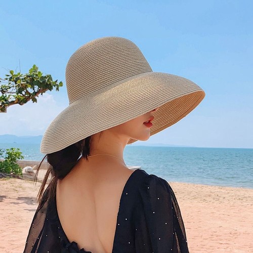 Women french style straw hat - straw,