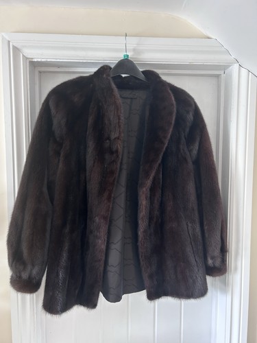 Saga mink fur coat - coat, genuine