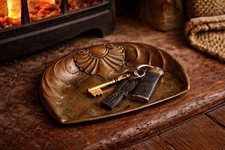 Vintage brass fireside - vintage, hearth