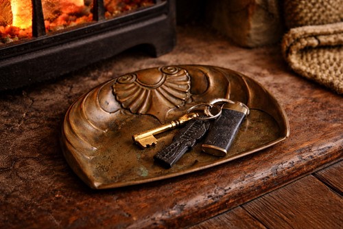 Vintage brass fireside - vintage,