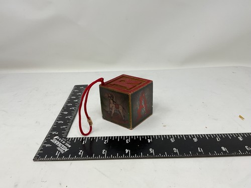Vintage style wooden abc - style, block