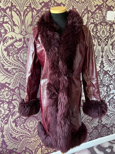 Vintage burgundy red leather - vintage,