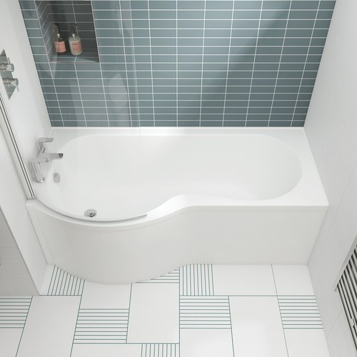 Nuie shaped shower - nuie, p-shaped