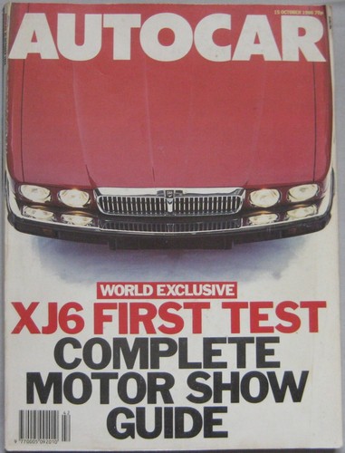 Autocar magazine 1986 - magazine, 15/10/1986