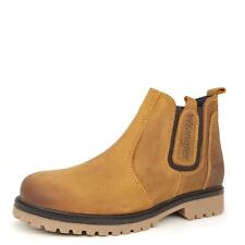 Wrangler Yuma Chelsea Pull On Leather Mens Tan Brown Camel Boots