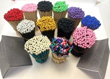 4 inches ( 10cm) Long Safety Matches Coloured + FREE  Striker Paper  100 Matches