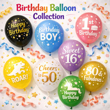 New Age Birthday Balloons Ages