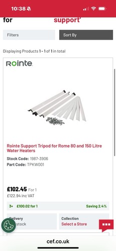 Rointe rome water heater - rome,