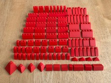 Lego 100 X Red Slope Bricks