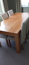 Solid Oak Dining Table & 6 Chairs From Oak Furniture Land