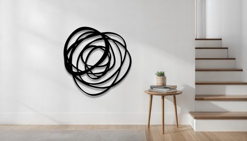 Abstract spiral circle metal - abstract,