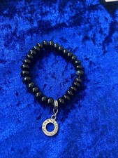 Charmology Women Black Stones Charm Bracelet Good Conditions Preowner